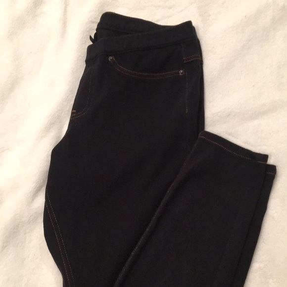 HUE black jeggings denim leggings S - Picture 3 of 5